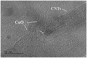 原位合成碳纳米管表面负载氧化铜纳米颗粒的制备方法