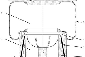 用于空气弹簧滚动气囊的滚动活塞
