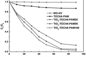 纳米甲壳素-二氧化钛-聚丙烯酰胺复合催化水凝胶及其制备方法和应用