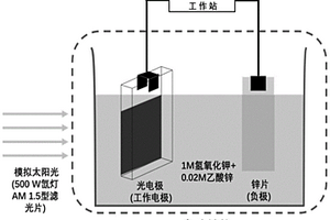 基于阳光促进策略的可充电锌空气电池及其制备方法