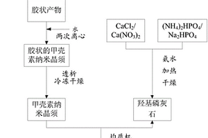 甲壳素纳米晶须/羟基磷灰石复合人工骨材料及其制备方法和在3D打印中的应用