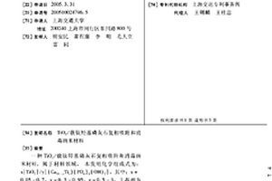 TiO2/载钛羟基磷灰石复相吸附和消毒纳米材料