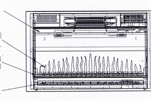 电壁炉火焰板及火焰反光结构
