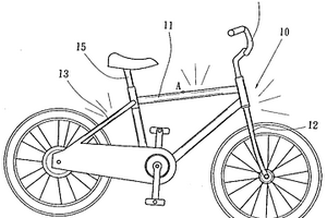 自行车表面层状构造