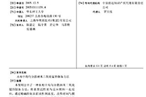 水相中均匀分散纳米二氧化锰的制备方法