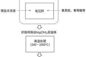 纤维网状氧化镁薄膜及其制备方法与应用