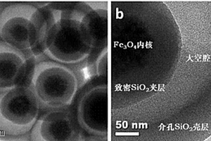 具有Yolk-Shell结构的磁性介孔氧化硅复合微球及其制备方法