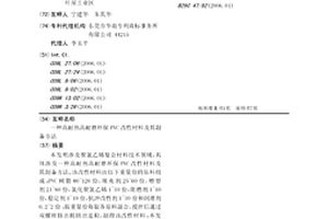 高耐热高耐磨环保PVC改性材料及其制备方法