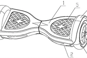 防撞防水型电动体感平衡扭扭车及其成型模具