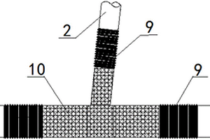 斜交空间钢管结构的碳纤维修复补强结构