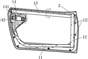 汽车车门外板总成安装结构