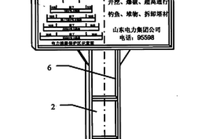 电力线路复合发光警示牌