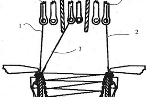 压纱式连接上下表层的经编间隔织物的形成方法