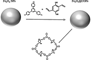 磁性共价有机骨架纳米材料、制备方法及应用