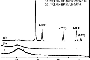 通过多巴胺制备表面镀银电纺纤维的方法