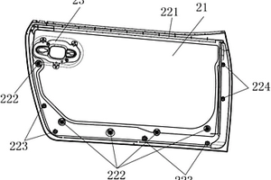汽车车门外板总成结构