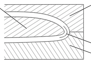 用于防止直升机尾桨叶成型过程中损伤纤维的方法