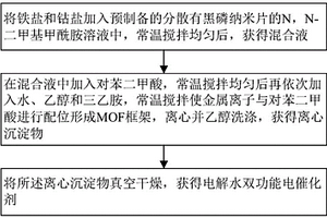 电解水双功能电催化剂及其制备方法和应用