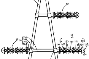 电网输电线用带斜拉杆的人字型绝缘塔