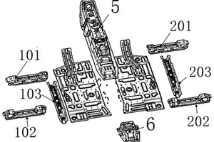 新能源汽车的前地板总成结构