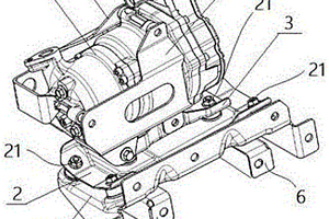 新能源汽车电动压缩机安装结构