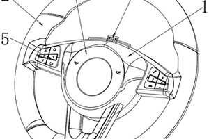 用于新能源汽车方向盘的拆卸式喇叭轻触装置