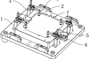 新能源汽车充电桩玻璃面板检具的定位机构