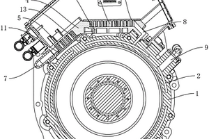 新能源车用集成发电机控制器冷却结构