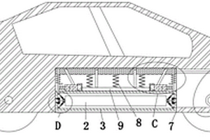 撞击后能弹出电池的新能源汽车装置