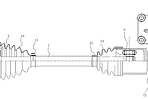 用于新能源汽车的内球笼式超长连接杆等速驱动轴