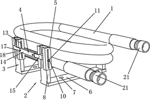 稳固型新能源汽车空调同轴换热器管路