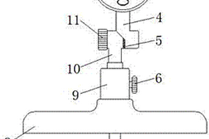 用于测量新能源汽车电机机壳深度的装置