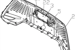 新能源汽车前脸上充电口盖总成