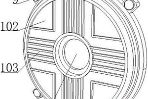 用于新能源电动汽车的电机端盖及轴承室结构