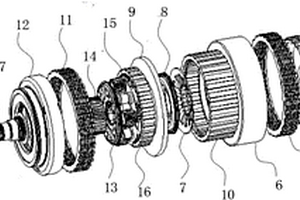 用于新能源汽车的新型2AT复合叠式传动机构