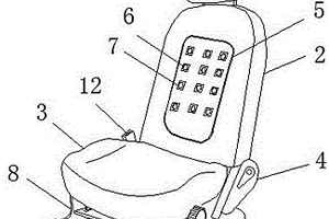 具有按摩功能的新能源汽车座椅