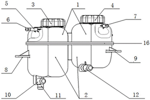 新能源车用一体双腔储液罐