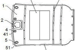 新能源汽车顶棚支架