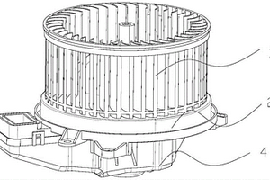 新能源汽车用的空调鼓风机结构