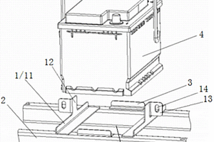 新能源汽车蓄电池快速安装结构