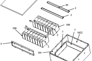 应用于新能源储能及低速电动车的电池箱体结构
