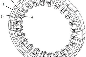 新能源混合动力电机的拼块式铁芯组件
