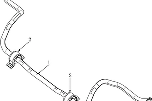 新能源汽车用一体硫化式横向稳定杆总成结构