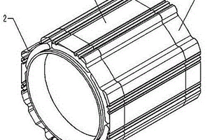 新能源汽车电机壳用整体挤压水冷式壳体