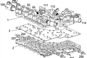 用于新能源汽车混合动力合成箱的液压阀板总成