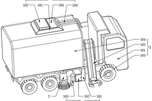 带有路面清洁功能的新能源垃圾车