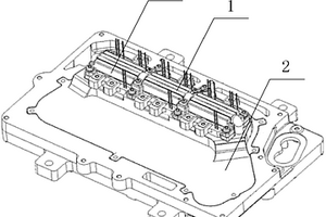 新能源汽车逆变器IGBT功率模块辅助水冷板总成