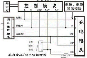 带电压电流显示可调充电电流的多功能充电枪