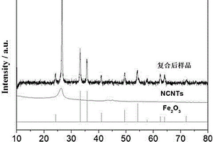 稳定型氮掺杂碳纳米管与氧化铁复合负极材料及其制备方法