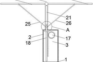 雨天自动收放的太阳能光伏板